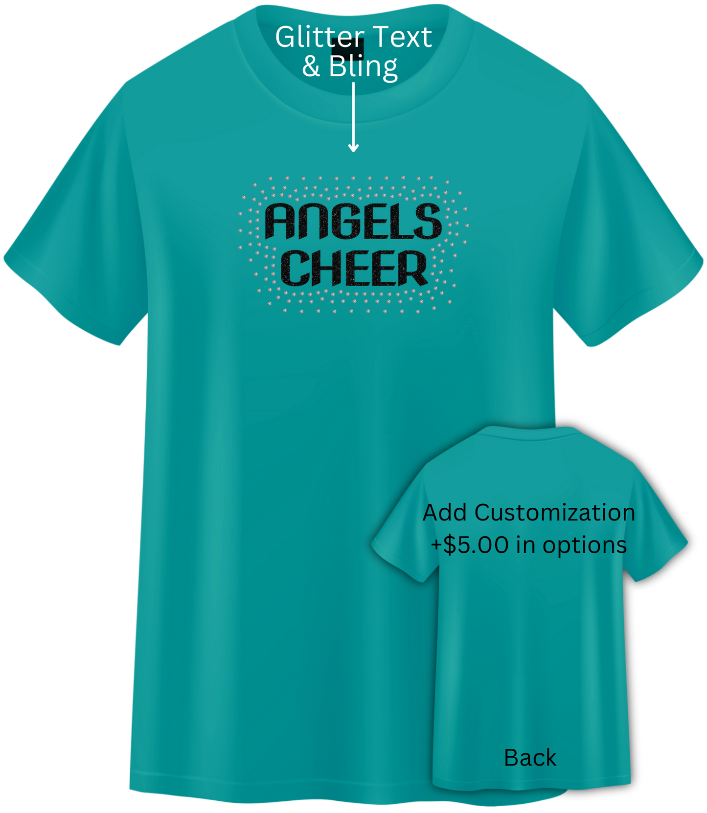 ✨BLINGY✨ Angels Cheer Shirt